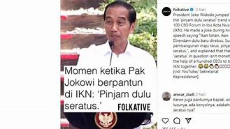 Pantun Pinjam Dulu Seratus Jokowi